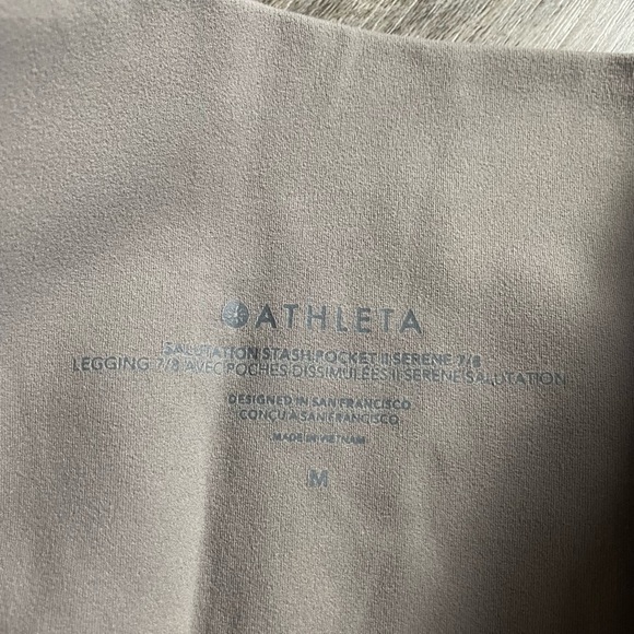 Athleta‎ Salutation Stash Pocket II Serene 7/8 Leggings - Picture 6 of 7